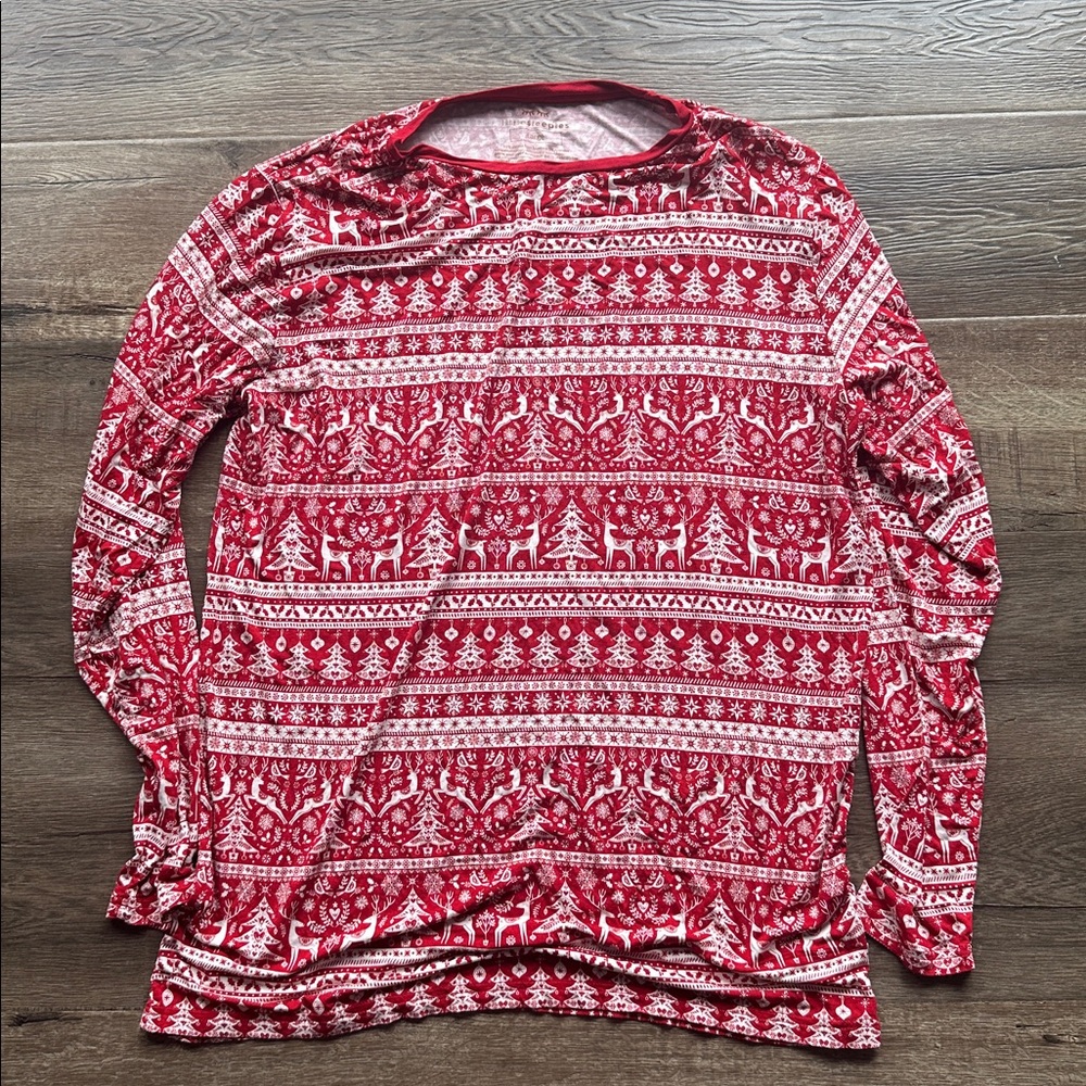 Little Sleepies Red Reindeer Holiday pajamas for men